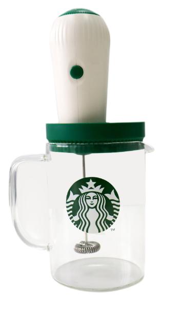 Milk Frother with glass cup & silicon lid